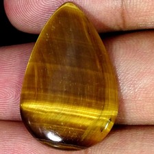 20.60Cts 100 Natural Tiger Eye Pear Cabochon Loose Gemstone 20X31X4MM