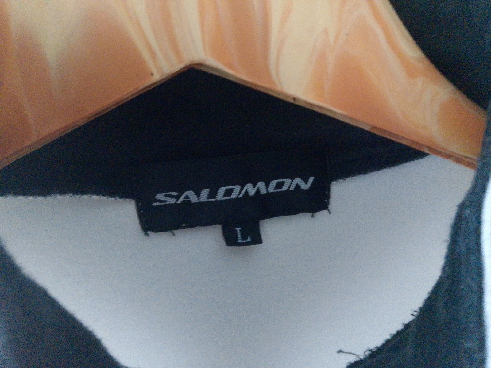 Felpa Salomon vintage 1 4 zip cotone bianco taglia grande