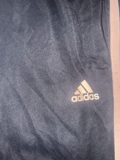 Adidas Track Pants Small S Black Pink 3-Stripe Joggers Excellent Condition Women