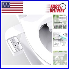 Elegant White Bidet Attachment: Self-Cleaning  Universal Fit for Modern Toilets