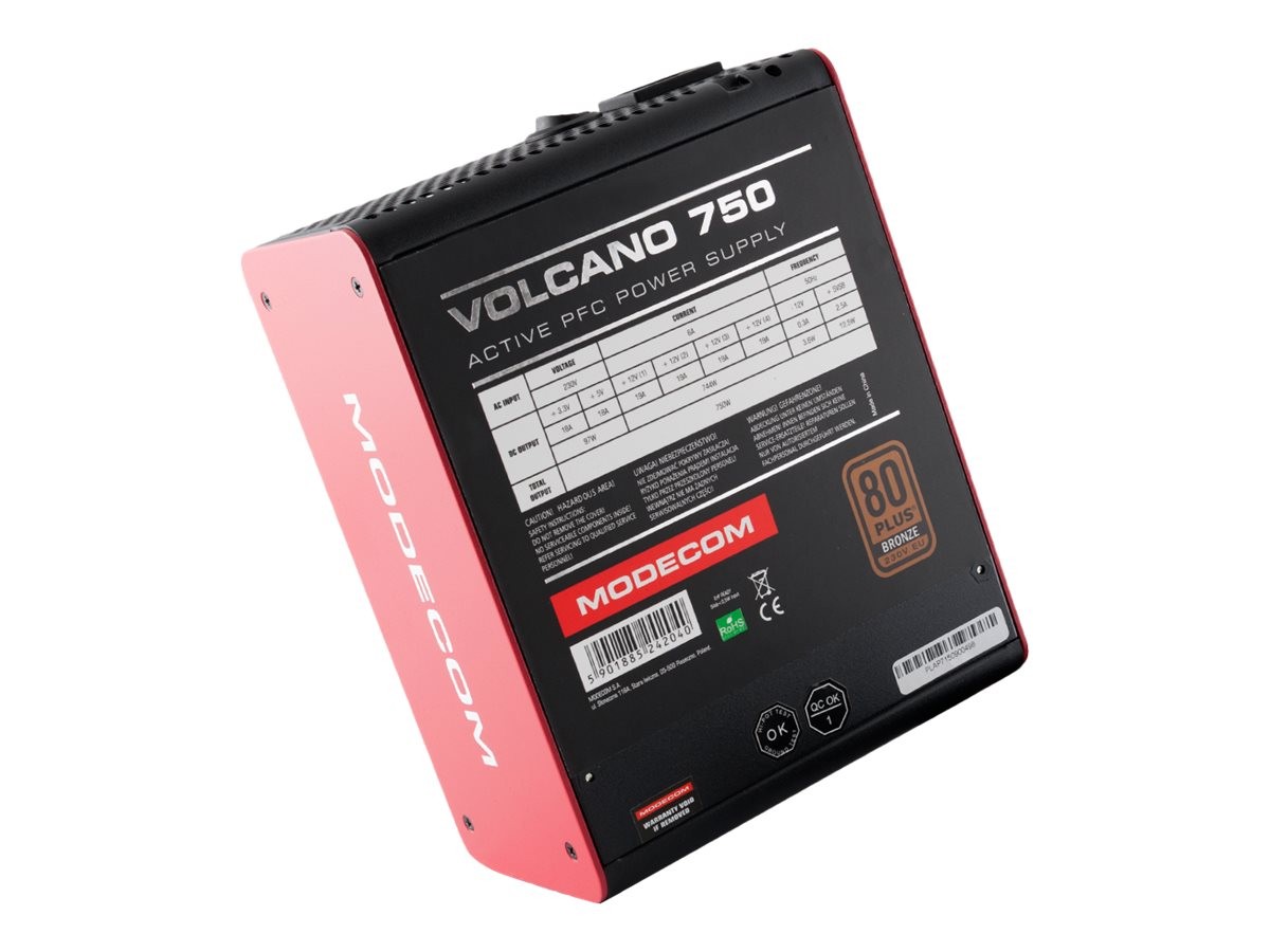 Modecom Volcano 750 W 230 V Attivo 85% ZAS-MC85-SM-750-ATX-VOLCANO