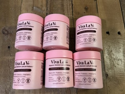 360 Ct Viva La V+ 8 in 1 Moisture And pH Balance Pineapple Gummies 6 Packs