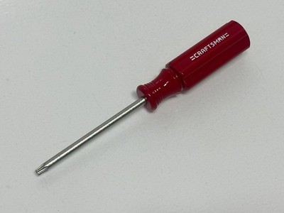   Craftsman Tools USA 41053 G WF Red Hard Handle Torx T20 Screwdriver 6  NOS
