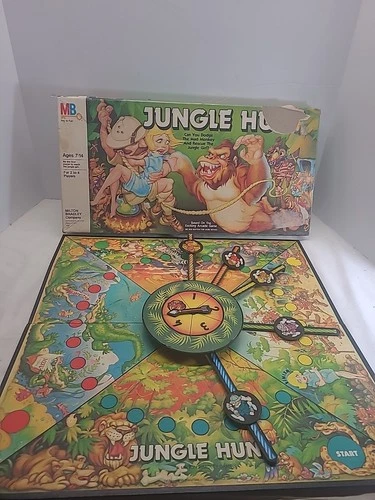 Vintage 1983 Milton Bradley JUNGLE HUNT Board Game Complete