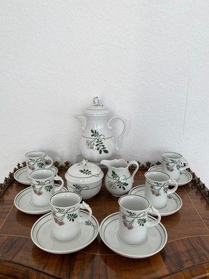 Meissen exklusives Mokka- / Espresso Service 6 P. / 15 tlg. Eberesche 1. & 2.Wa