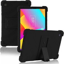 Adjustable Stand Soft Silicone Case for TCL Tab 8 Gen 2 8.7 Inch 8188X1 Black