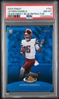 2024 TOPPS FINEST TEAM FINEST BLUE REFRACTOR #TF2 JAYDEN DANIELS RC /99 PSA 8