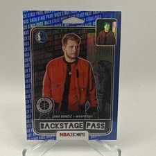 2019-20 Panini NBA Hoops Premium Stock Back Stage Pass Luka Doncic Blue Prizm #3