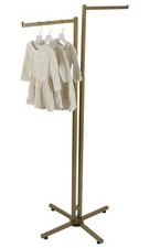 SSWBasics Gold 2-Way Clothing Rack with Straight Arms