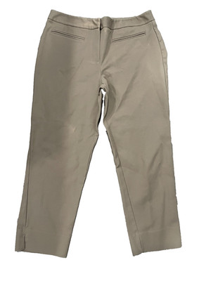 CHICO'S  size 1 or 8 KHAKY  CROP  BEIGE PANTS