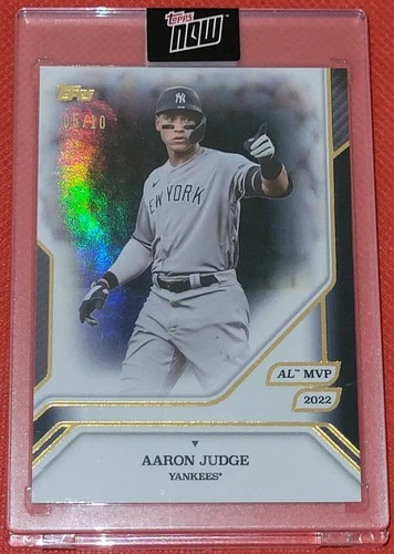 2025 Topps MVP Collection Aaron Judge Black /10 Card #34 New York Yankees