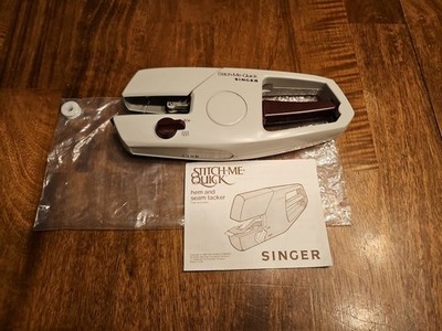Singer Stitch-Me-Quick Hem And Seam Tacker With Extra Bobbin And Needle Vintage