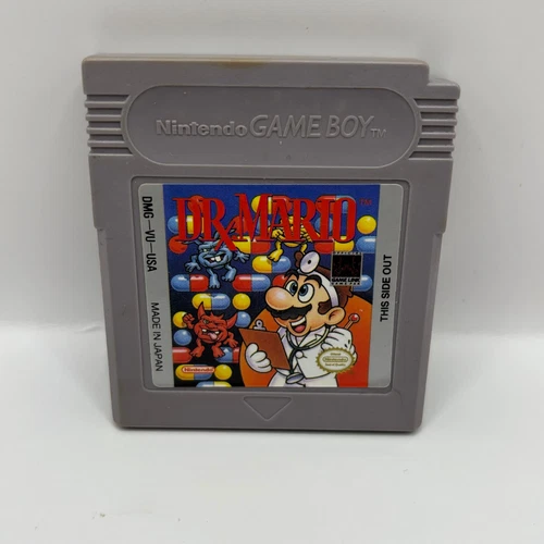 Dr. Mario (Nintendo Game Boy, 1990) Video Game Cartridge Tested Working!