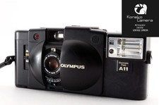 Tested Olympus XA2 35mm Rangefinder Film Camera Black A11 Flash From JAPAN