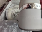 DKNY 5 Pali Lace Up Wedge Sneakers White Silver NIB — photo 6