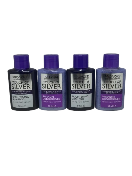 pro:voke Touch Of Silver 50ml 2 x Shampoo 2 x Conditioner ideal für Reisen