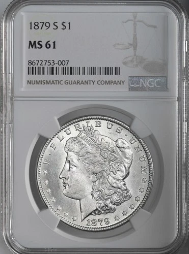 1879-S  $1  MORGAN SILVER DOLLAR  "SAN FRANCISCO"  NGC MS61  #8672753-007
