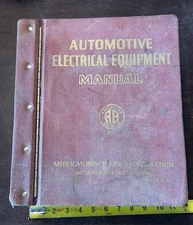 Vintage 1960’s American Bosch Magnetos & more Shop Service Manuals Binder - full