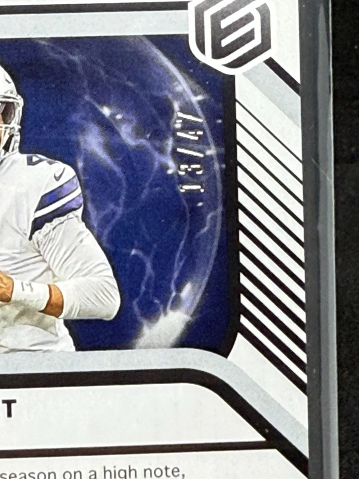 2022 Elements Football Dallas Cowboys Dak Prescott Patch Card /47 - Image 3 of 3