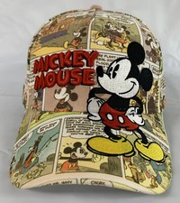 Disney Mickey Mouse Comic Strip Hat, Adult Adjustable Disney Baseball Cap/Hat.