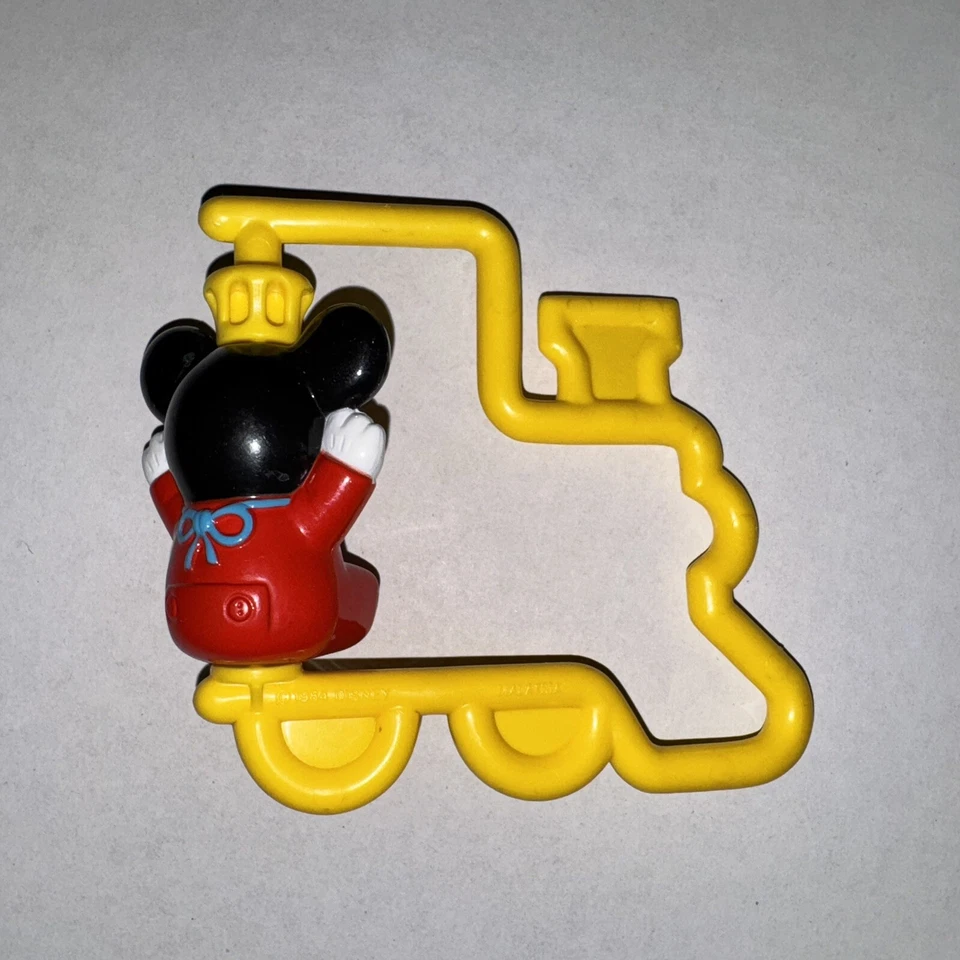 De colección 1984 Disney Mickey Mouse Spin 'N Play Sonajero Amarillo - Nacimiento - 18 MO NOS Foto 3 de 4