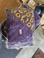Zaniee Sports Sunflower English All Purpose Saddle Pad Full Purple