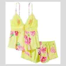 Victoria's Secret PJ Satin Print Cami Set S