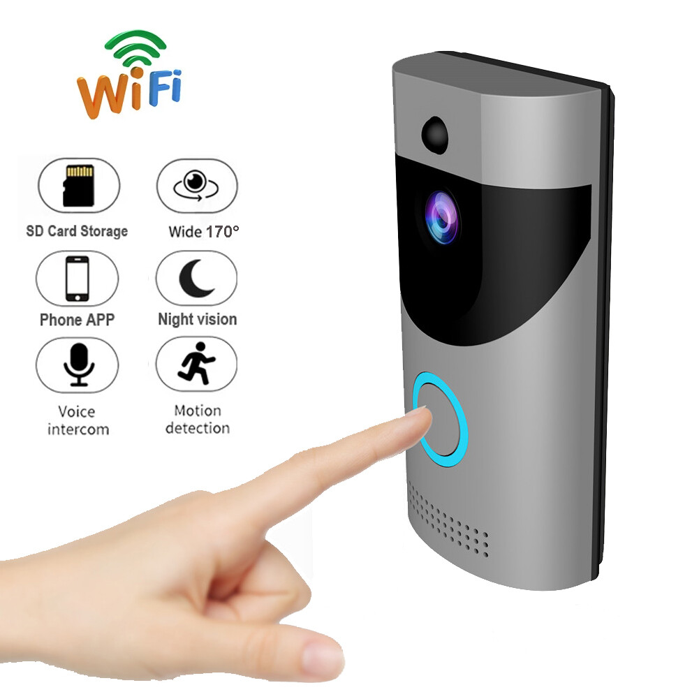 Video Doorbell Camera WiFi Security Camera Intercom Night Vision Wireless Bell-image
