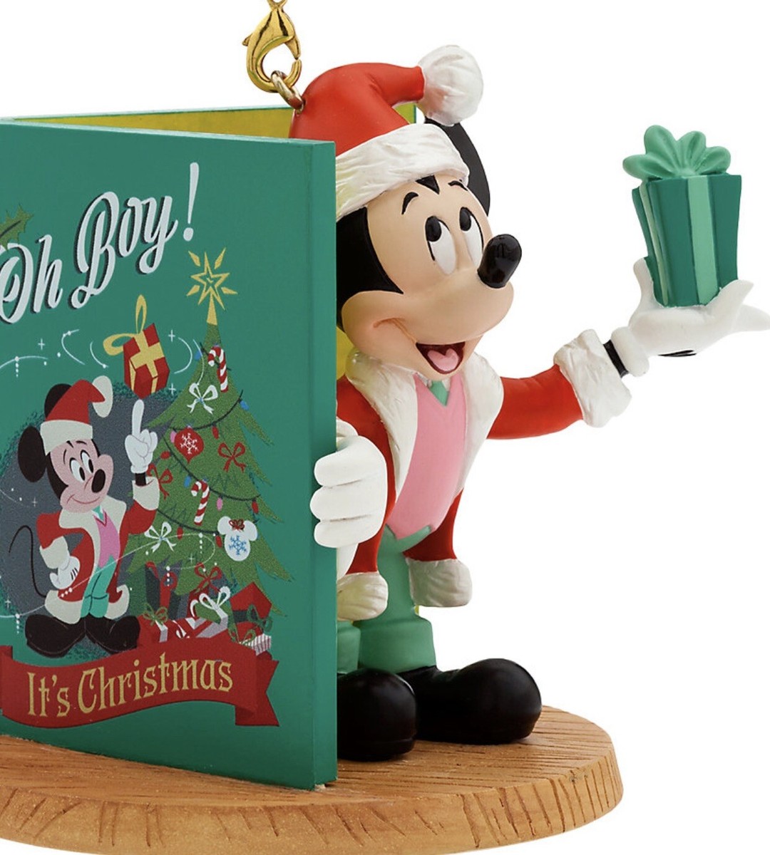 New Disney Santa Mickey Christmas Card Sketchbook ornament 2023 | eBay