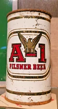 1952 A-1 STEEL FLAT TOP BEER CAN ARIZONA BREWING PHOENIX ARIZONA  EAGLE KAN KEGS