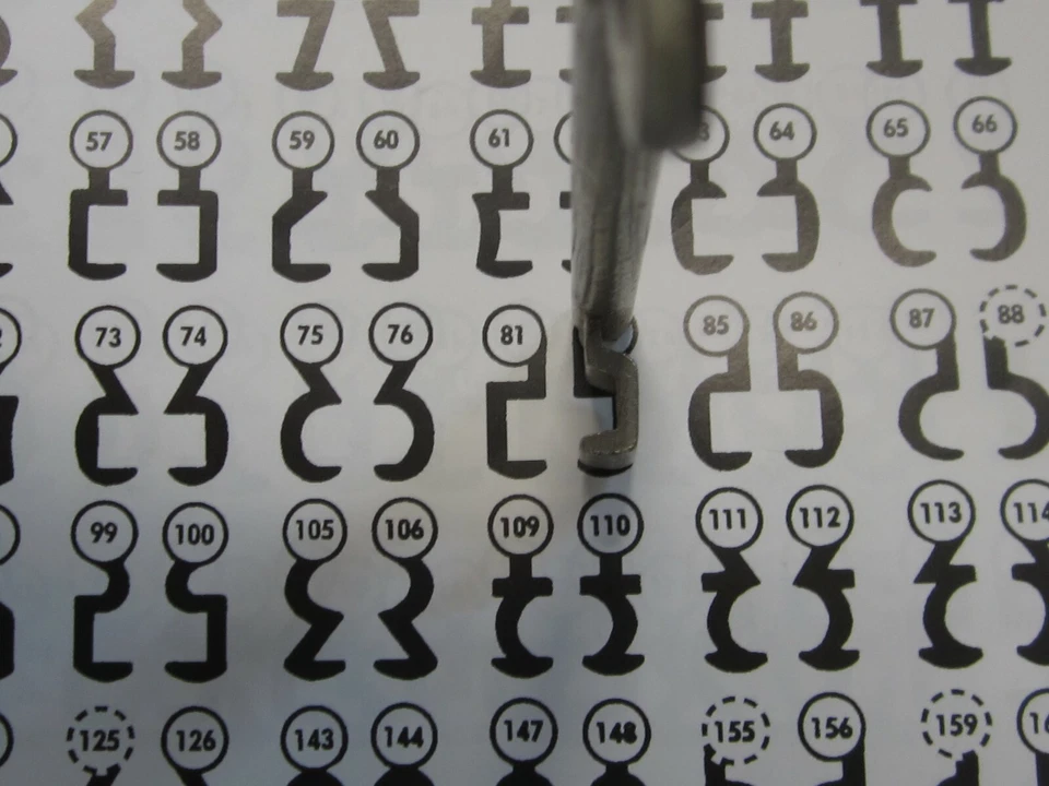 Bartschlüssel BB 10cm lang für Kastenschloss Serie 27 Kastenschloss Börkey - Bild 4 von 4