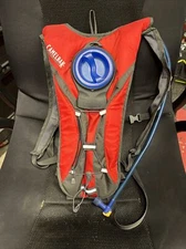 CAMELBAK Classic Hydration Backpack, Red/Gray With Pure Flow Bite Valve NWOT