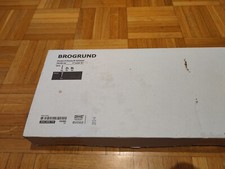 IKEA BROGRUND Wandeckregal aus Edelstahl Wandregal Badezimmer 19x58 cm NEU & OVP