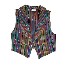 Vintage 90s Kelly Stryker Women’s South Western Vest Size Small