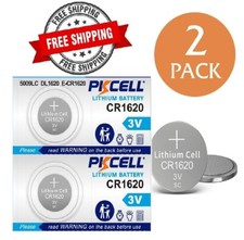 2 Pack 2029 CR1620 3V Watch Remote Battery ECR1620 KCR1620 DL1620 5009LC New