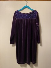 lands end girls m velvet dress with sequins