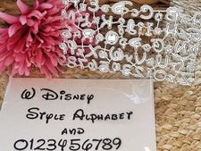 Disney Style Alphabet / Numbers -Metal Cutting die Paper Card Scrapbooking Craft