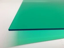 Teal Green Transparent Acrylic Plexiglass sheet 1/8" x 6" x 12" #2120