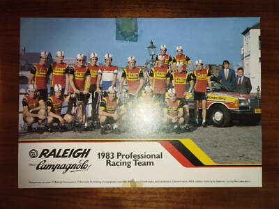 Teamkarte Raleigh Radsportteam 1983