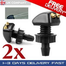 x2 Ugello Tergicristallo Auto Universale Spruzzatore Lavavetri Anteriore Spray Jet