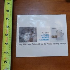 HOW TO TAKE PICTURES WITHOUT FLASHBULBS 3000 SPEED POLAROID 3