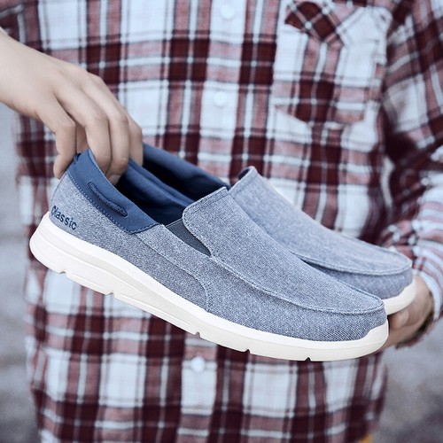 Zapatos informales para hombre mocasín sin cordones de barco cómodos planos para caminar - Imagen 4 de 24