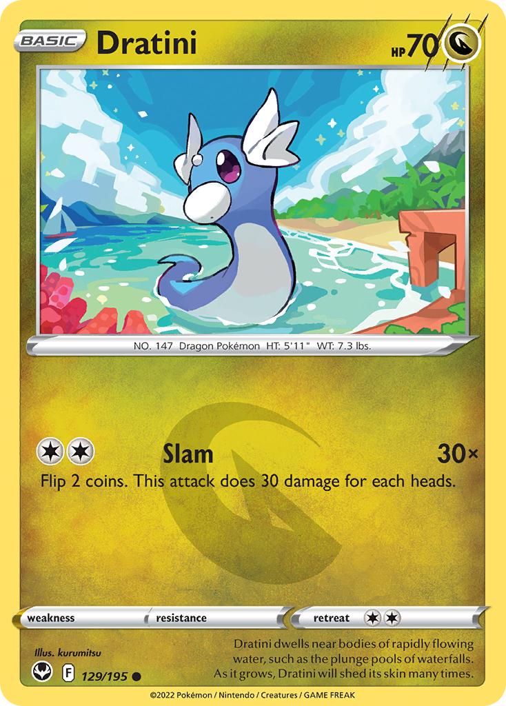 Dratini 129/195 Common | Silver Tempest | Pokemon Card | eBay