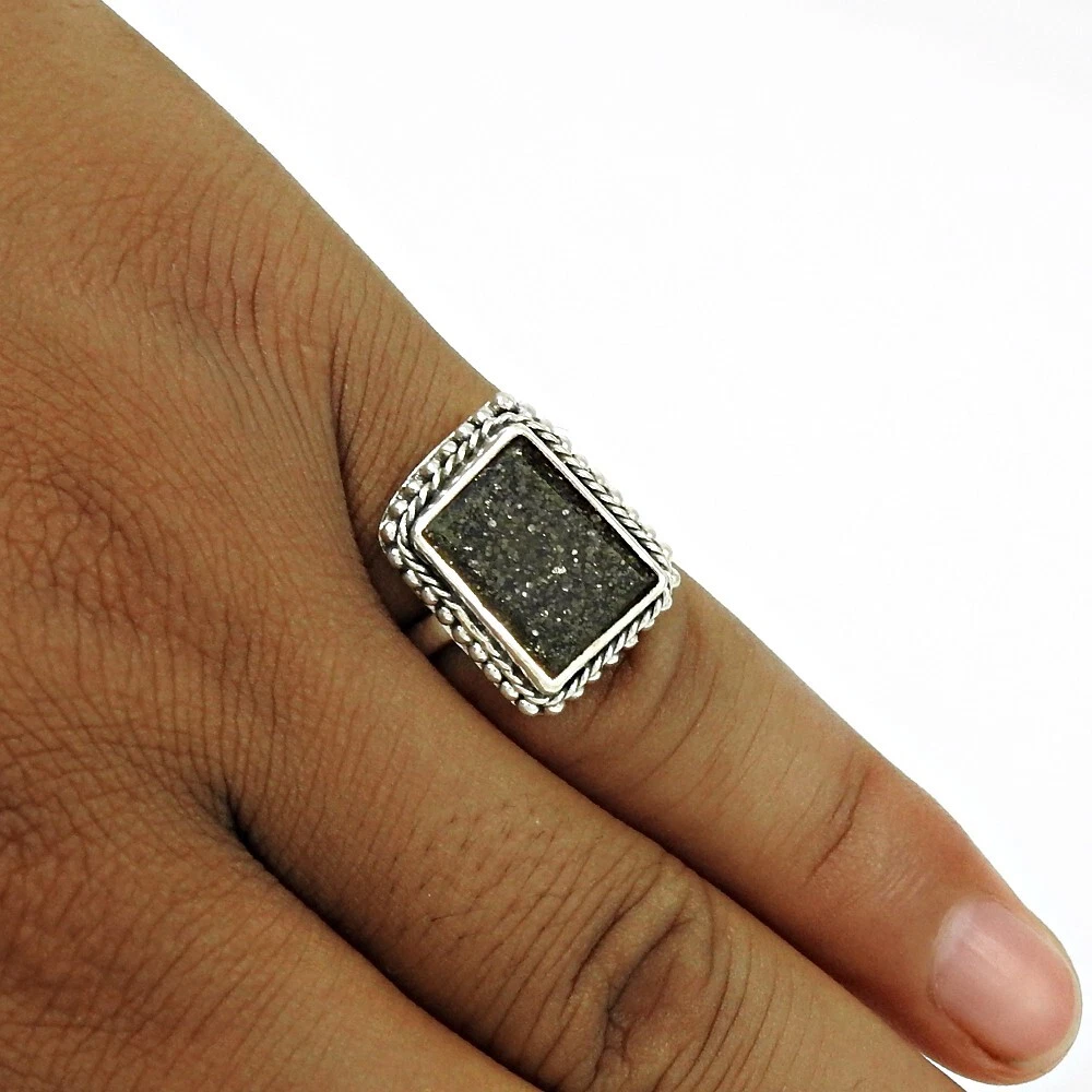 Black sunstone ring outlet