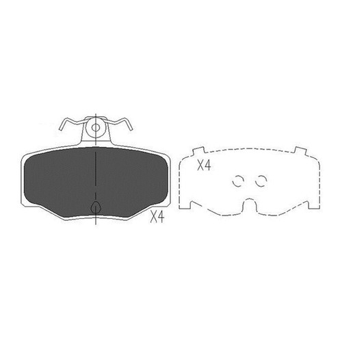 KAVO Brake Pad Set KBP-6511 FOR Primera Almera Tino Genuine 3yrs Warranty