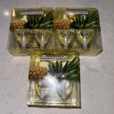 3 Bath & Body Works Slatkin & Co Wallflowers 2 Pk Refills Pineapple Mango New
