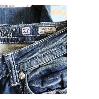 Miss Me Straight Leg Bootcut Demin Size 27 - Blue jean | eBay