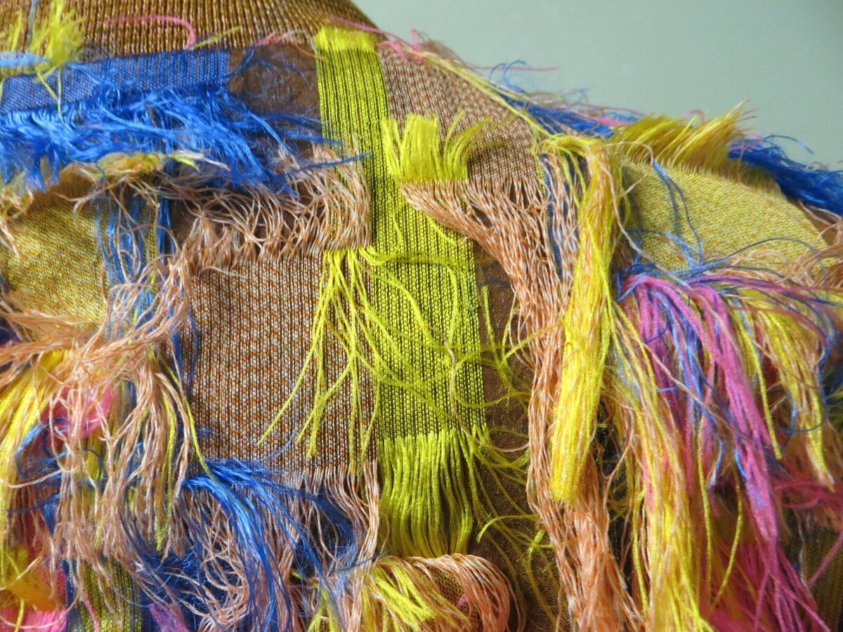 Dries Van Noten Swishy Shabby Pink Multi Fringed Coat Dress Dries Van Noten Swishy Shabby Pink Multi Fringed Coat Dress