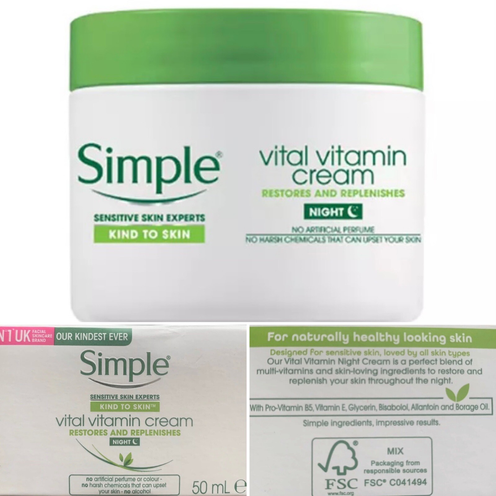 simple vital vitamin cream