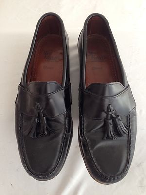 Allen Edmonds Stowe Tassel Loafers Black Leather Size 11D | eBay